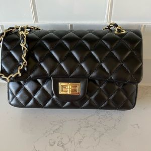 Black Quilted Handbag from Red Dress